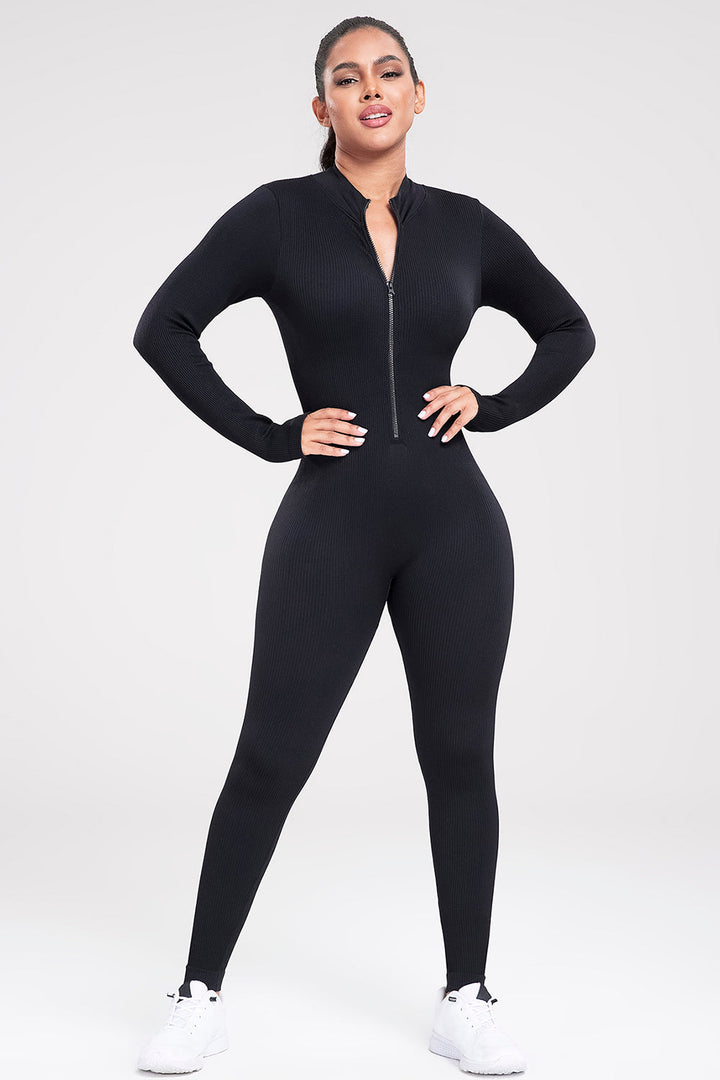 Marelda | Figurbetonter Reißverschluss-Jumpsuit