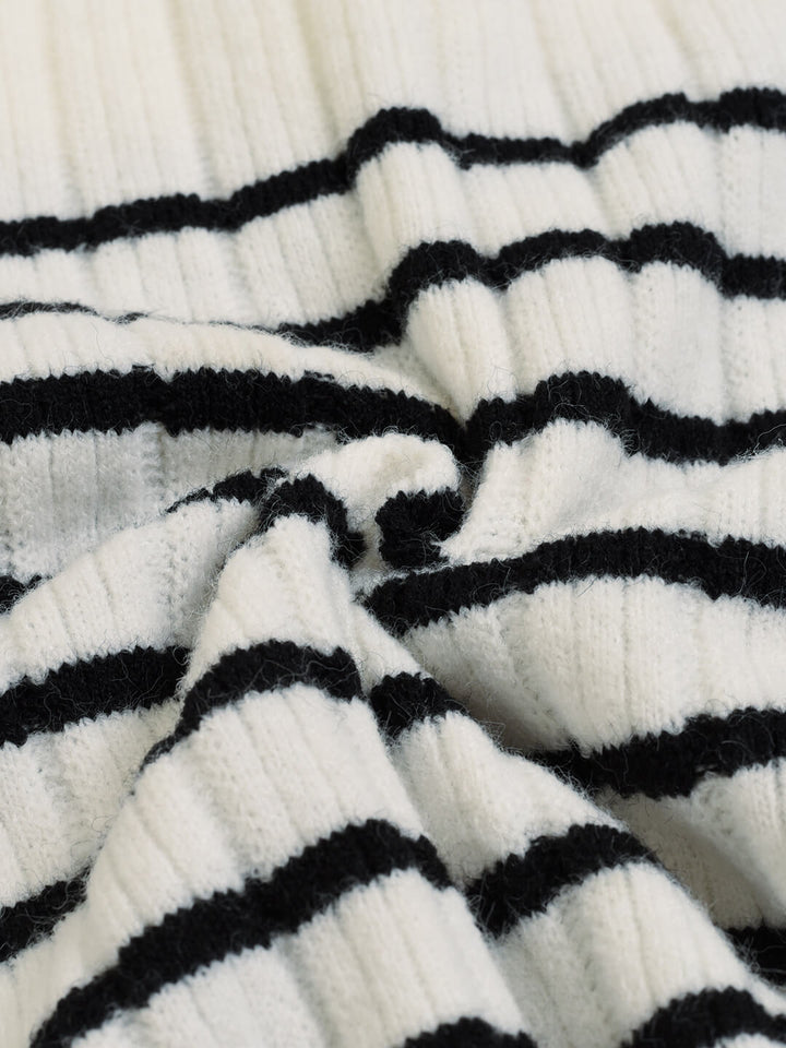 Zulma | Gestreiftes Polo Stricktop