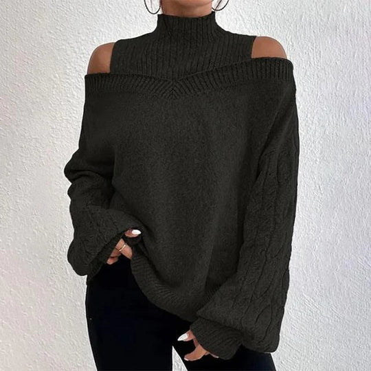 Celine | Elegantes Longsleeve mit überschnittenen Schultern