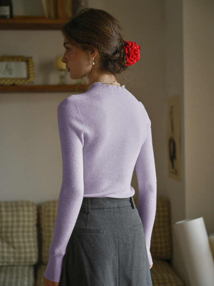 Viviane | Woll Rollkragenpullover Damen