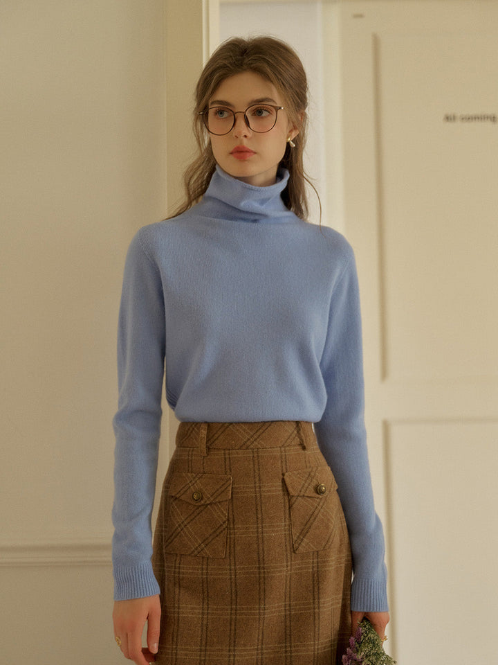 Xena | Eleganter Woll-Rollkragenpullover