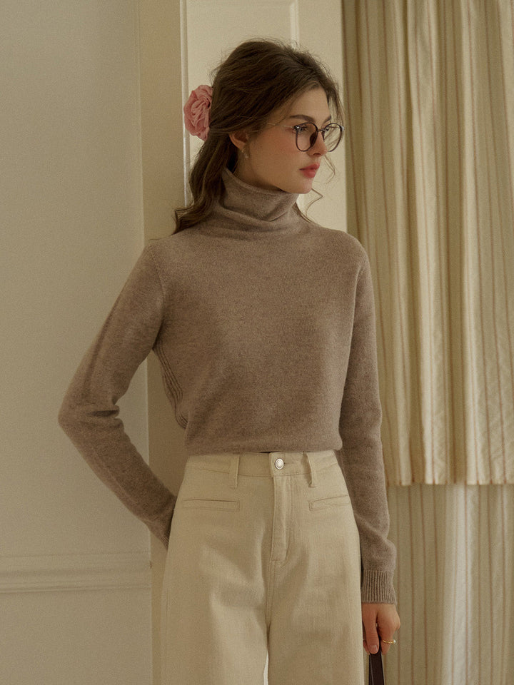 Xena | Eleganter Woll-Rollkragenpullover