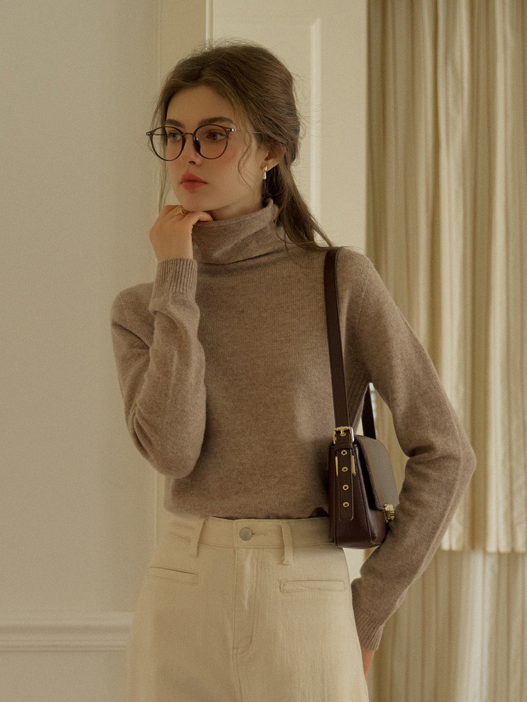 Xena | Eleganter Woll-Rollkragenpullover