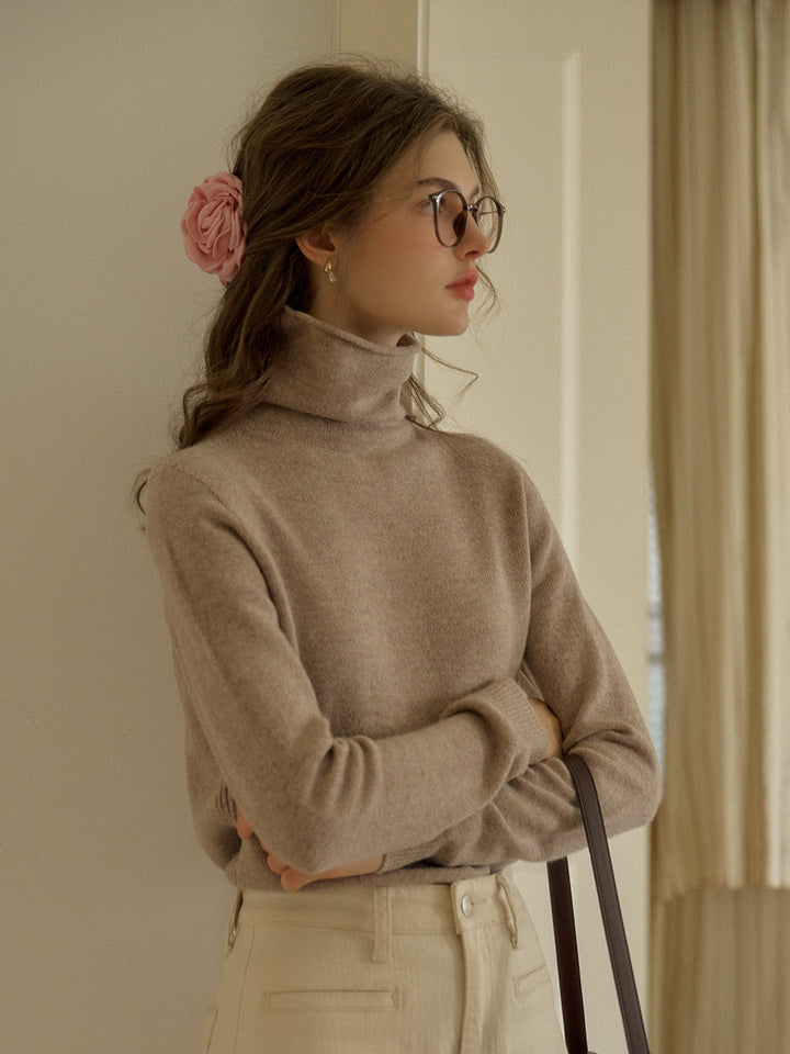 Xena | Eleganter Woll-Rollkragenpullover