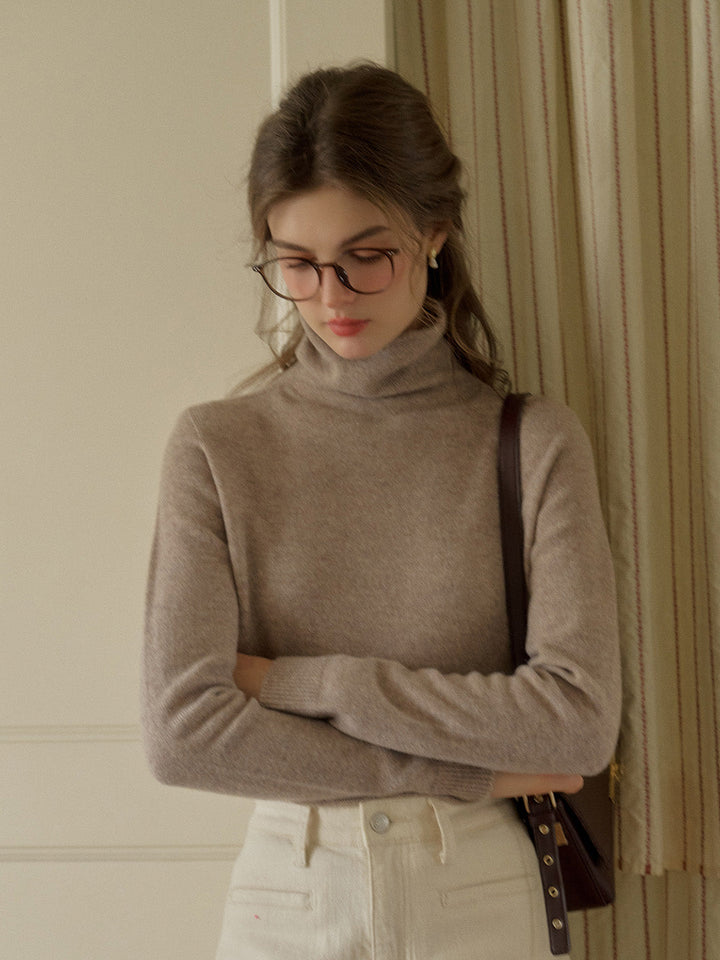 Xena | Eleganter Woll-Rollkragenpullover