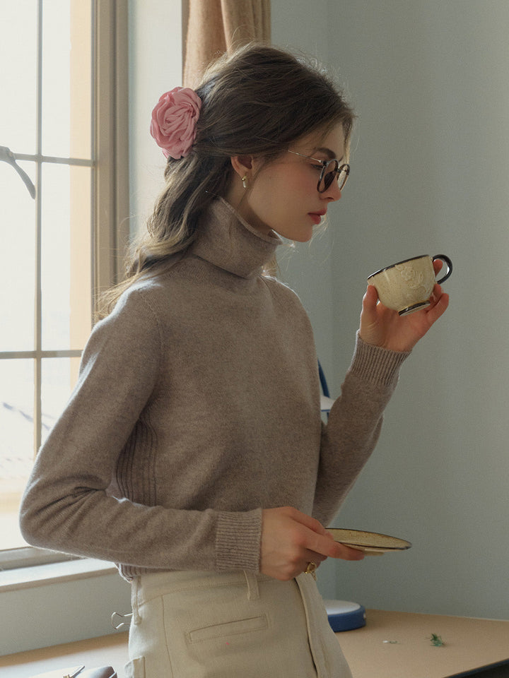 Xena | Eleganter Woll-Rollkragenpullover
