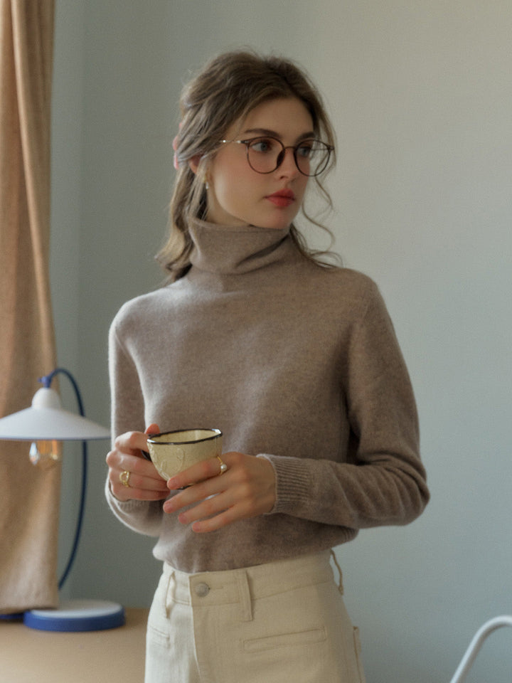 Xena | Eleganter Woll-Rollkragenpullover