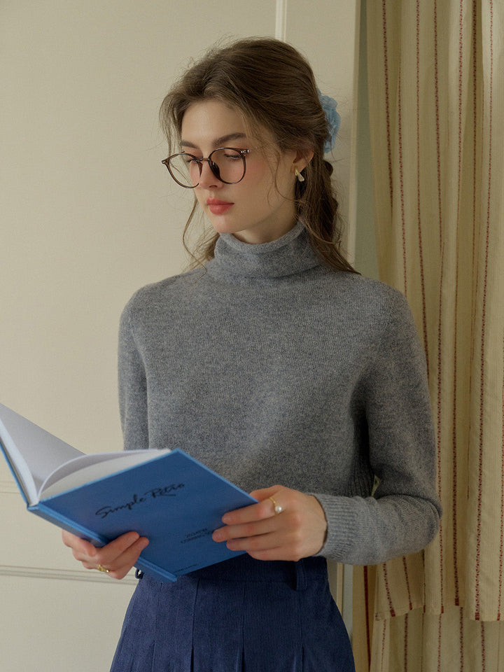 Xena | Eleganter Woll-Rollkragenpullover