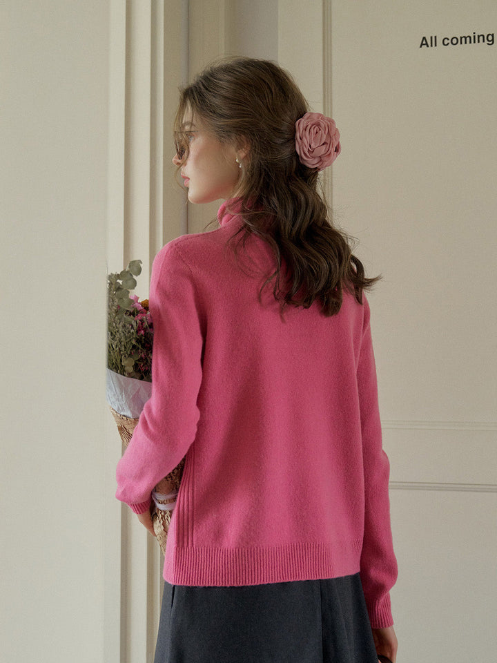 Xena | Eleganter Woll-Rollkragenpullover