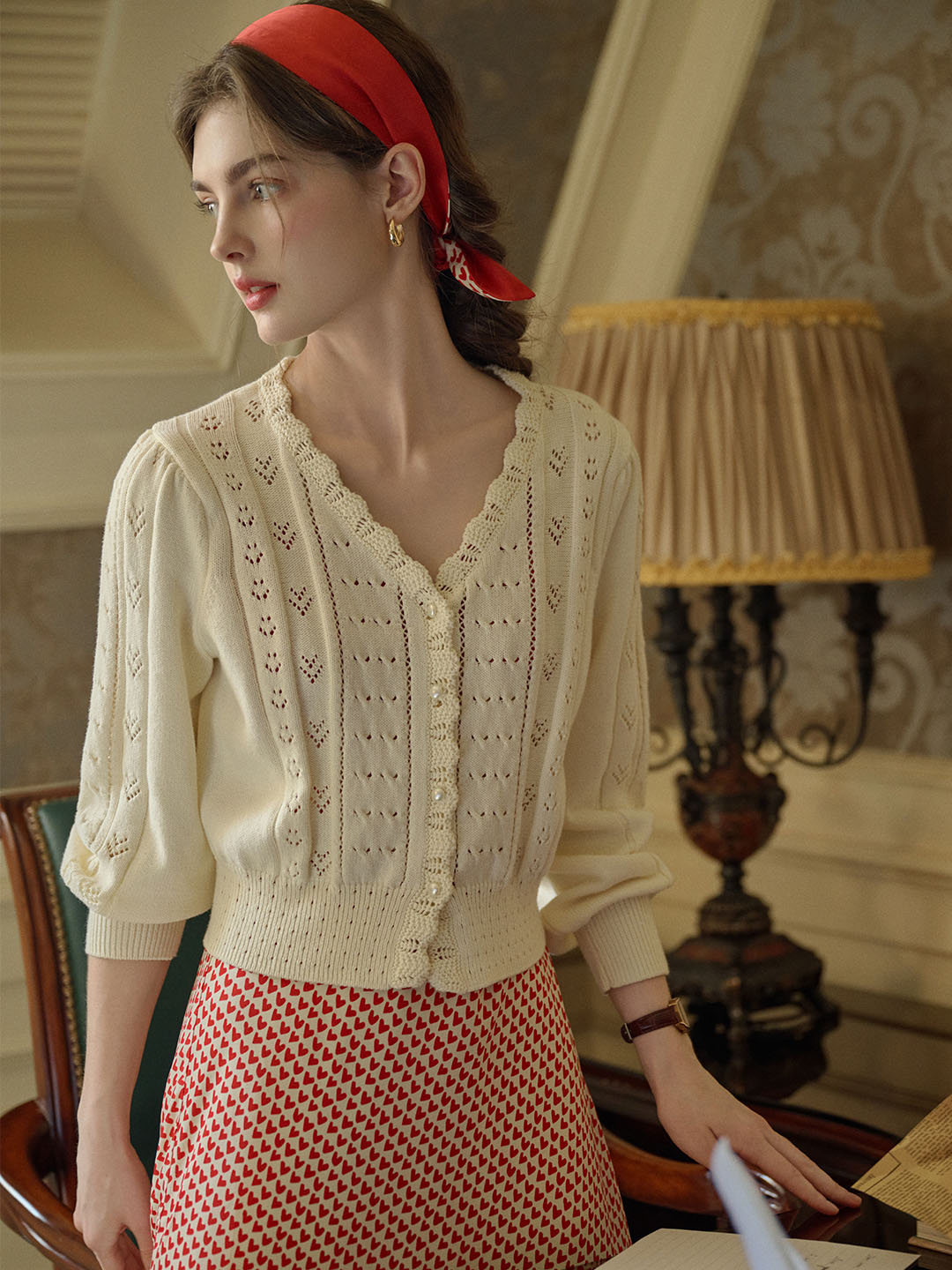 Vita | Strick V-Ausschnitt Cardigan