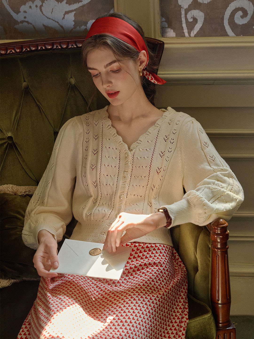 Vita | Strick V-Ausschnitt Cardigan