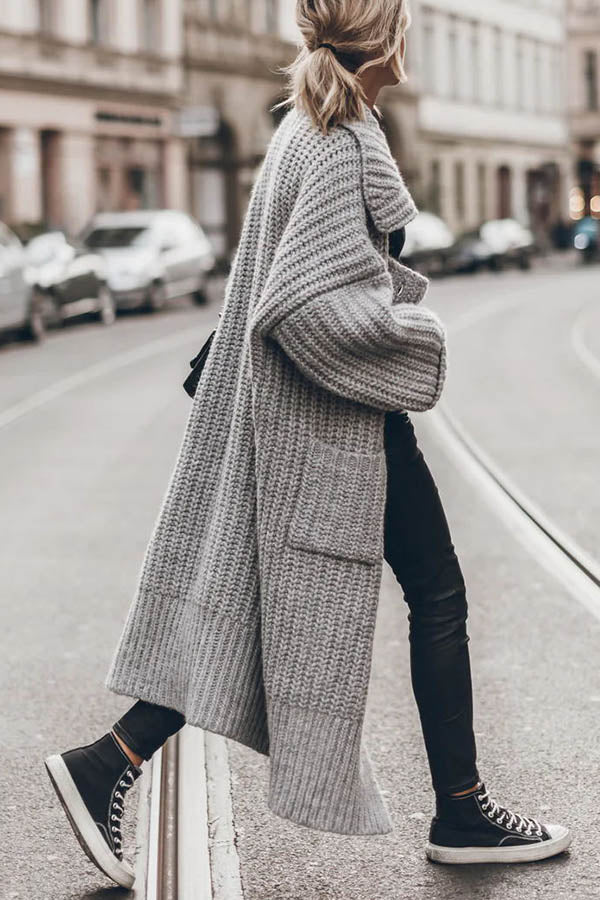 Artemisia | Strick-Cardigan mit Knöpfen und Taschen