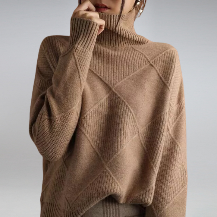 Evleen | Luxuriöser Rollkragenpullover