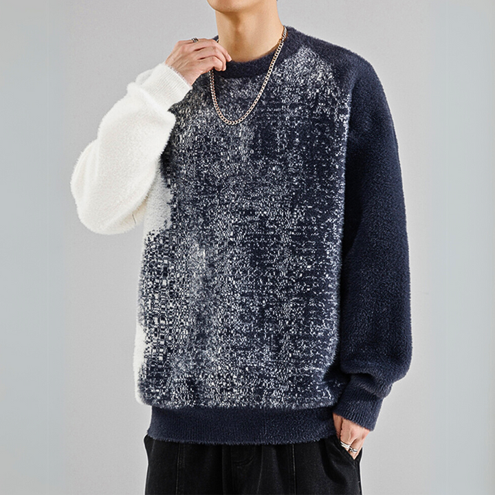 Lioran | Pixel-Strickpullover Unisex