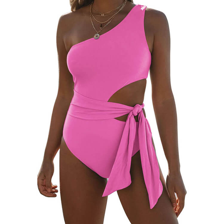 Lethira | Asymmetrischer Badeanzug mit Cut-Out