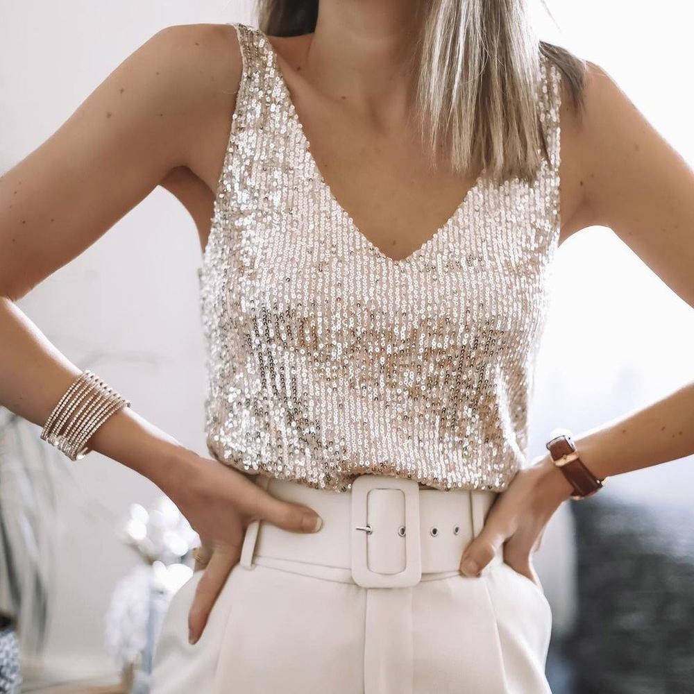Hilma | Glitzerndes Abendoberteil