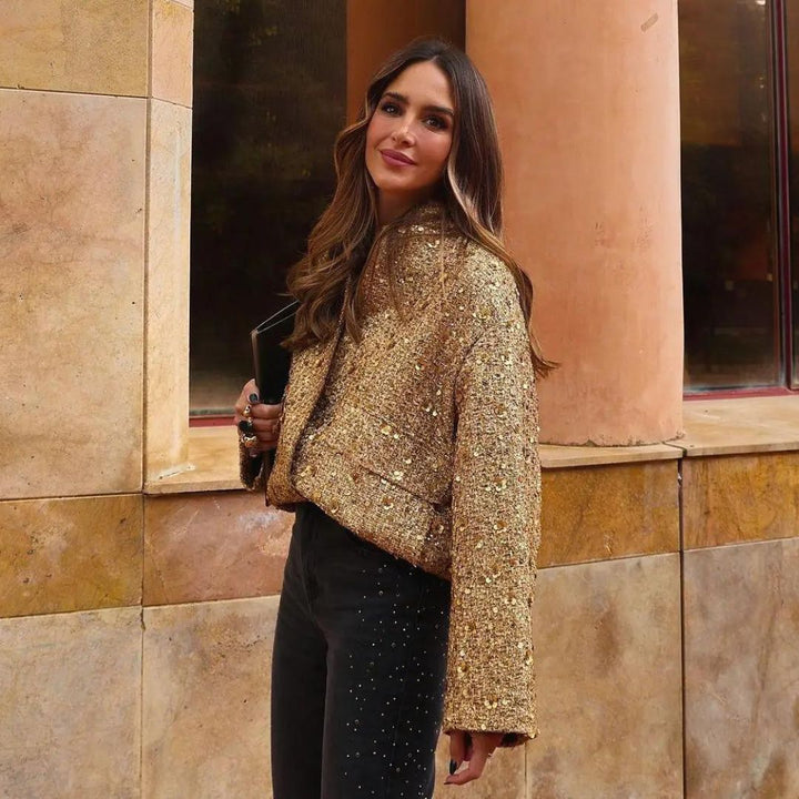 Alene | Strukturiert schicker Bouclé mit Taschen vorne