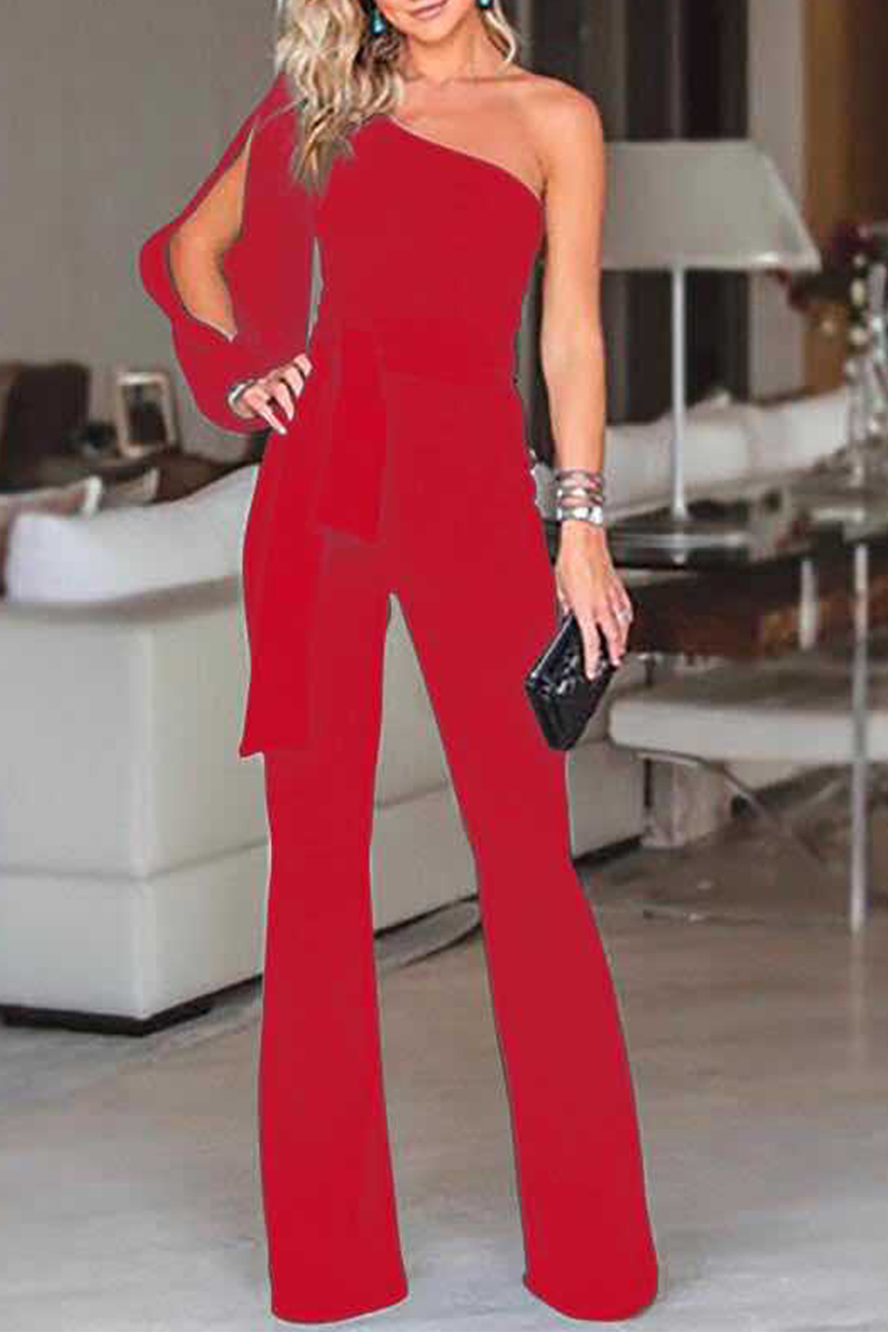 Sirianne | Ein-Schulter Jumpsuit Damen