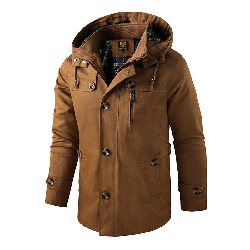 Gwydion | Herren Winterjacke mit Kapuze