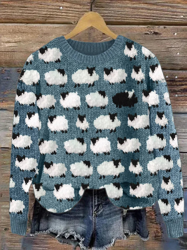 Titania | Gemütlicher gestrickter Vintage-Pullover
