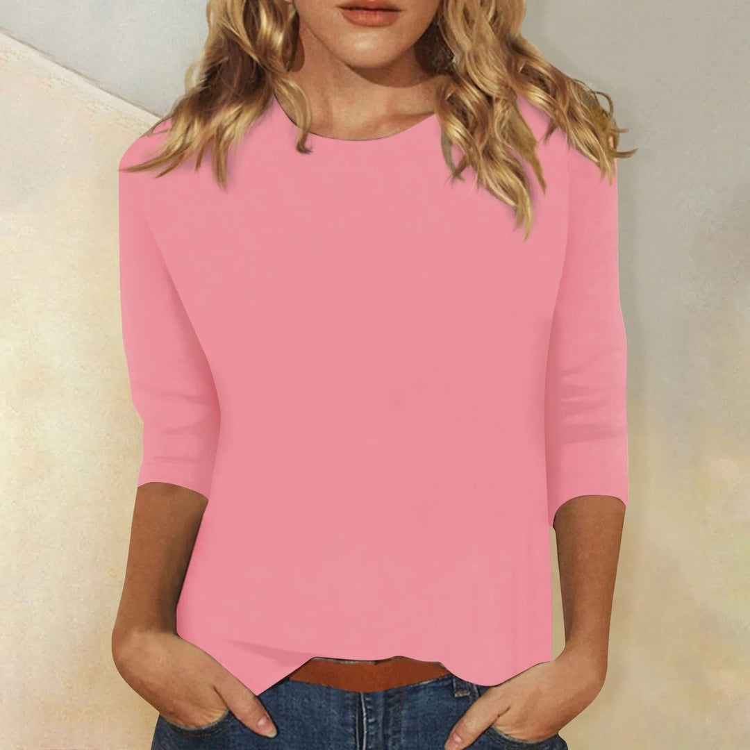 Sanyra | Damen Langarmshirt mit Rundhals