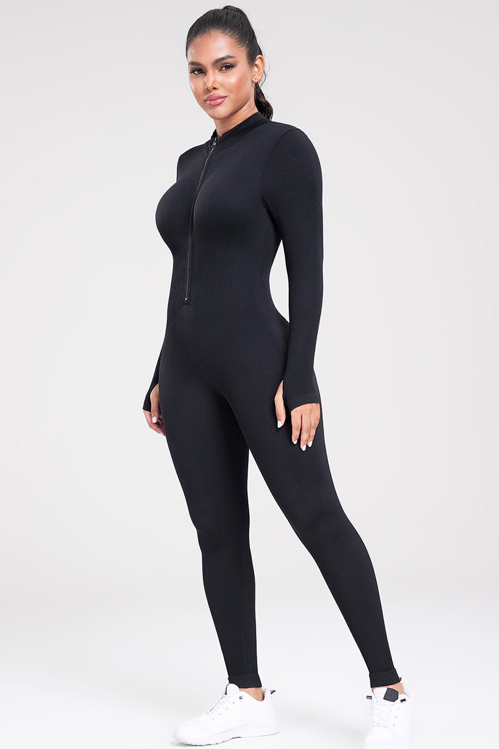 Marelda | Figurbetonter Reißverschluss-Jumpsuit