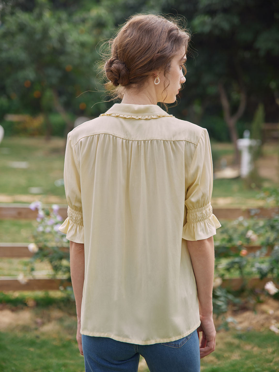 Telse | Bestickte Viskose-Bluse