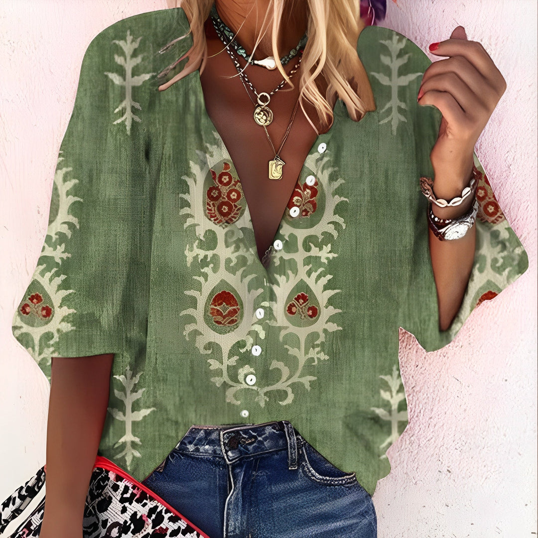 Ormira | Romantische Bluse mit Blumenmuster