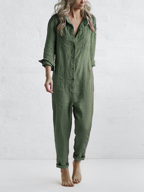 Annah | Jumpsuit mit langen Ärmeln