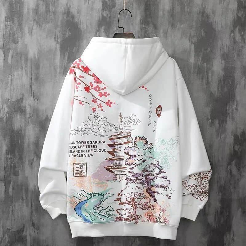 Ginevra | Japanische Landschaft Hoodie