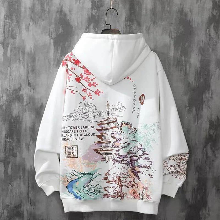 Ginevra | Japanische Landschaft Hoodie