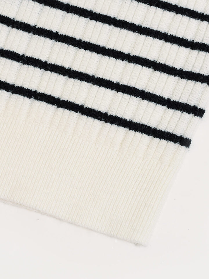 Zulma | Gestreiftes Polo Stricktop