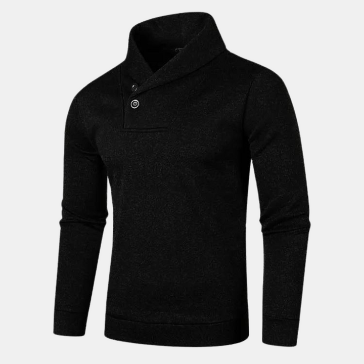 Ernestino | Lässiger Pullover mit halbem Rollkragen