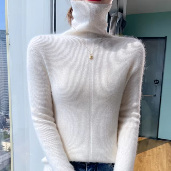 Earnestine | Rollkragenpullover aus Wolle und Kaschmir