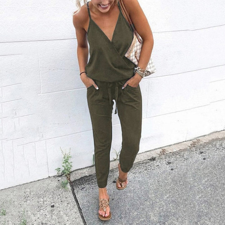 Vaylora | Ärmelloser weiter Jumpsuit