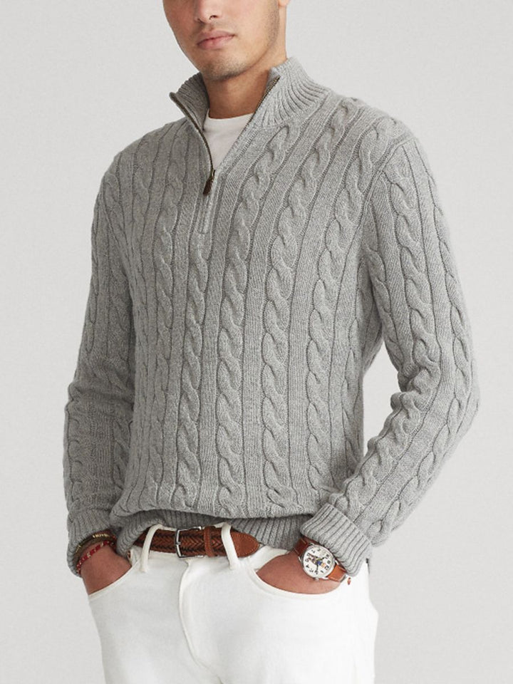 Kaemon | Herren Pullover mit Reißverschluss