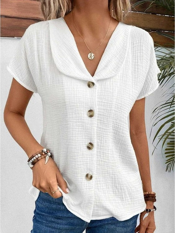 Amynae | Elegantes Top mit Knöpfen
