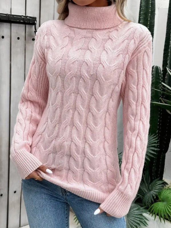 Floristra | Damen Strickpullover Rollkragen