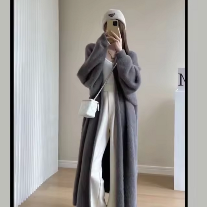 Serenastra | Langer Oversized Strick-Cardigan