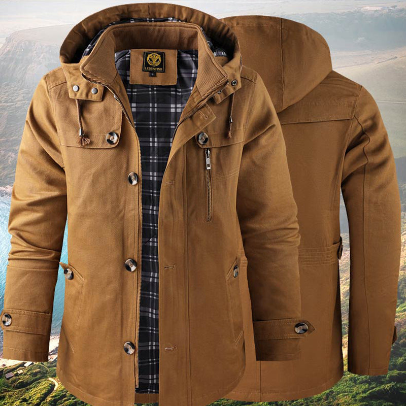 Gwydion | Herren Winterjacke mit Kapuze