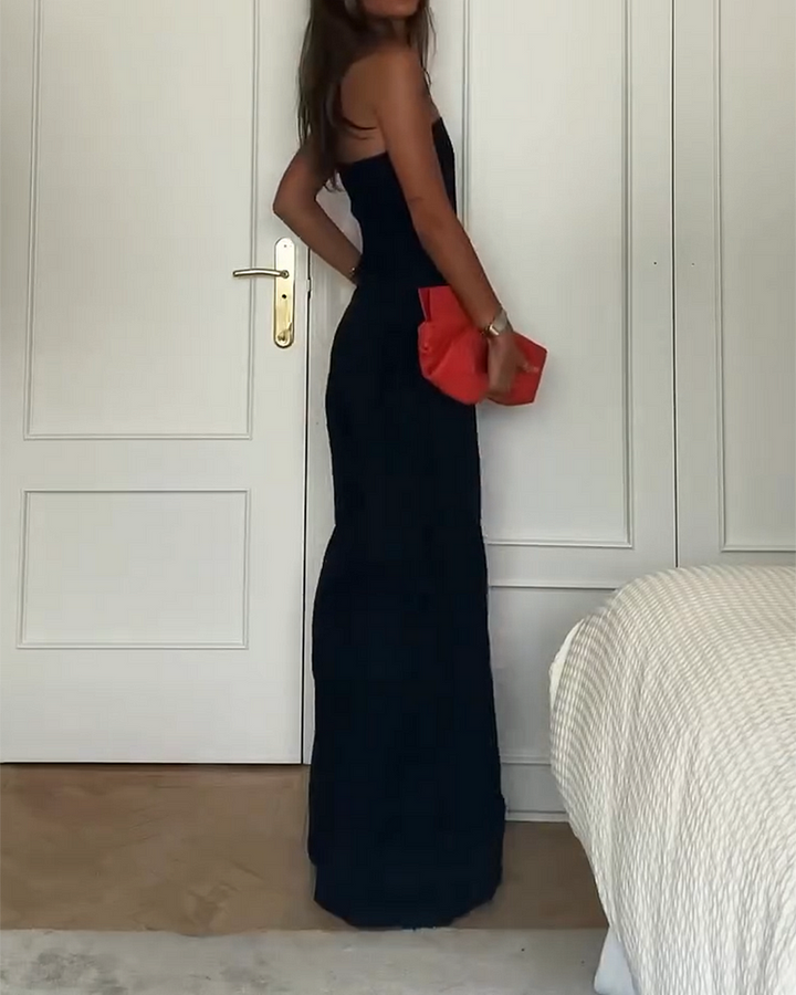 Jeslyn | Schulterfreier Jumpsuit Damen