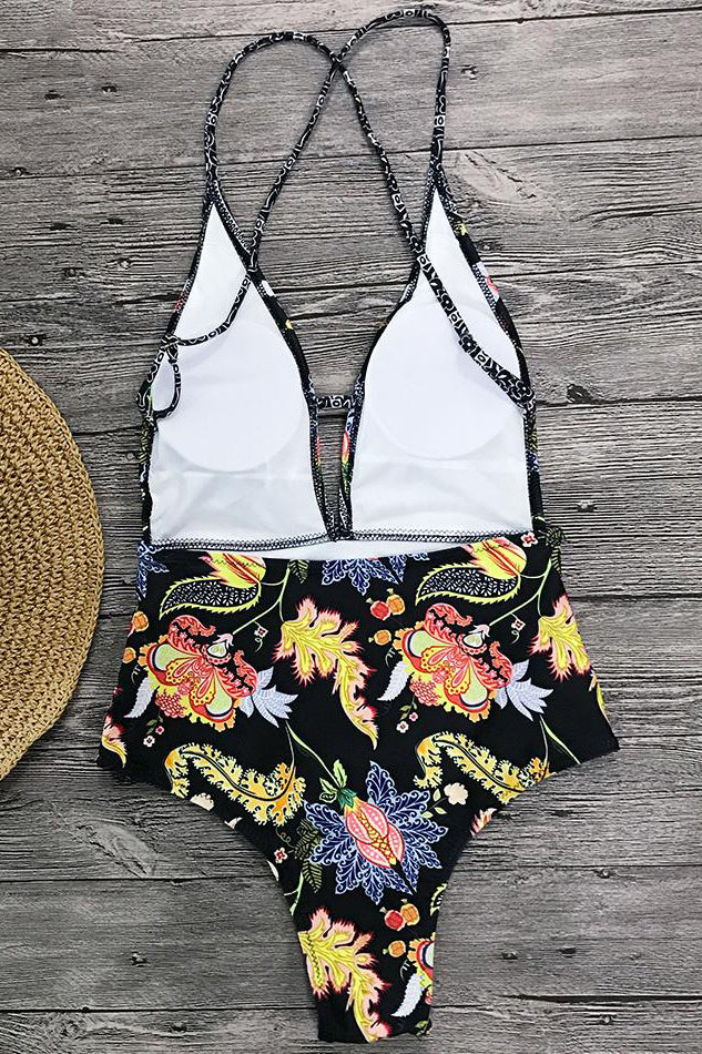 Helith | Boho Badeanzug mit V-Ausschnitt