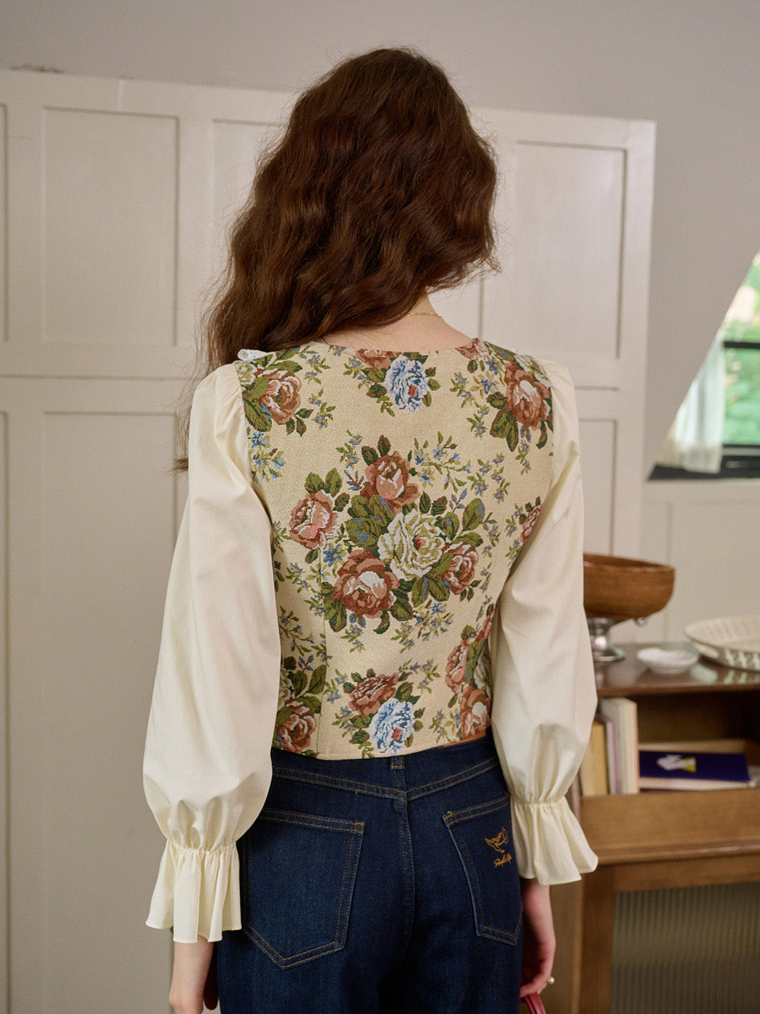 Zofia | Florale Spitzenbluse