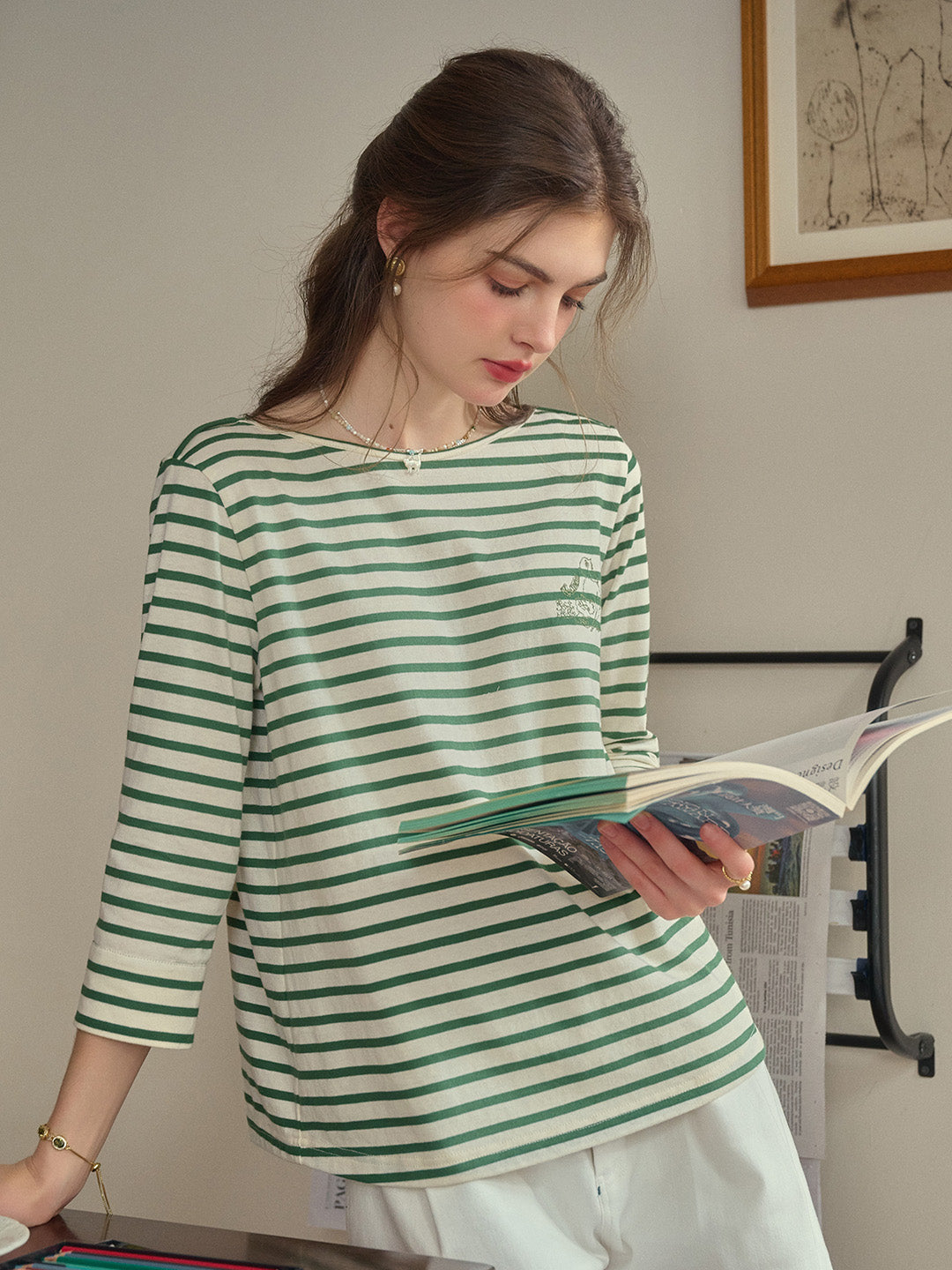 Zaida | Gestreiftes Baumwollshirt