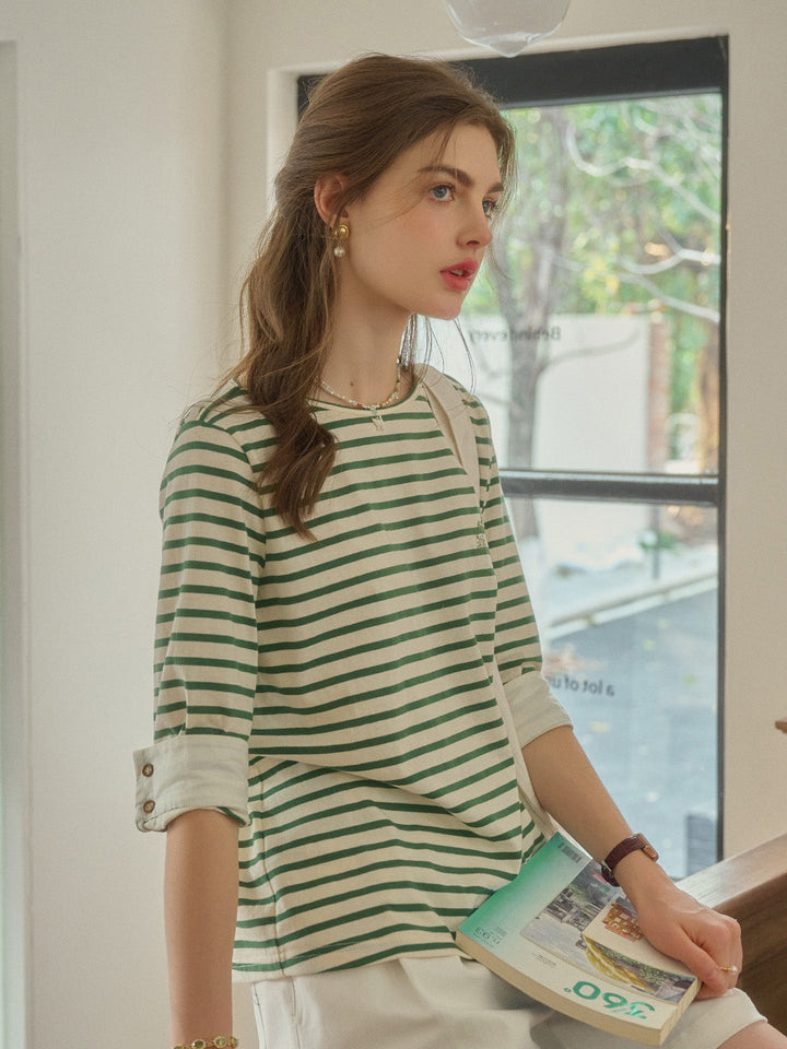 Zaida | Gestreiftes Baumwollshirt