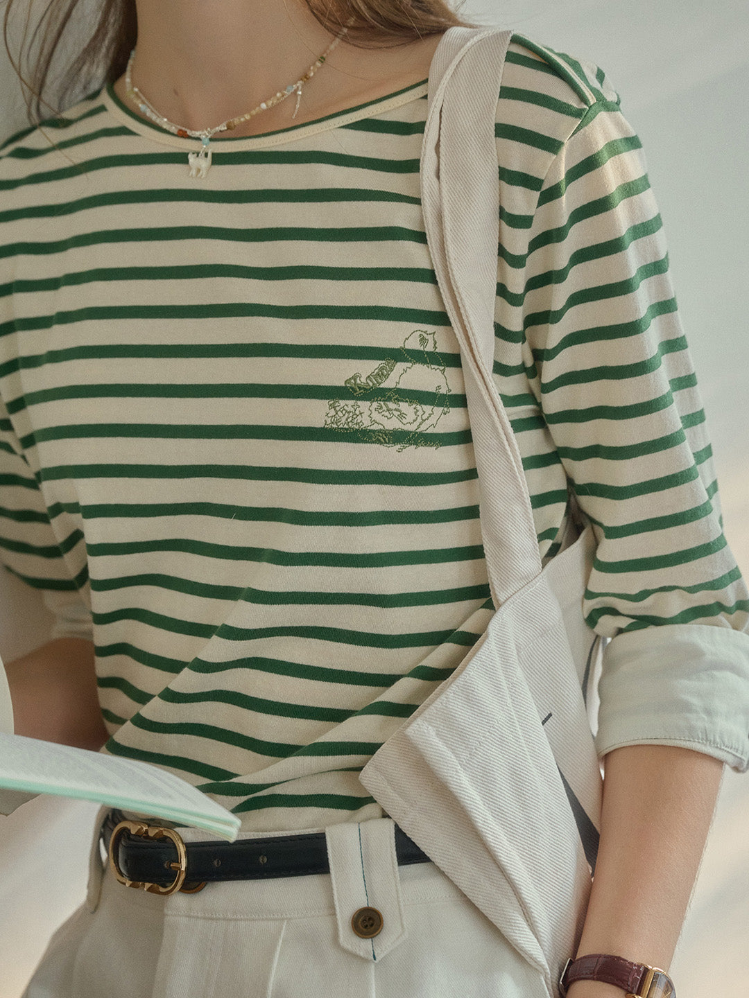 Zaida | Gestreiftes Baumwollshirt