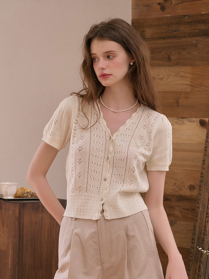 Vita | Strick V-Ausschnitt Cardigan