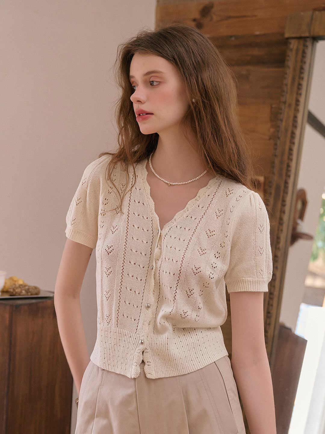 Vita | Strick V-Ausschnitt Cardigan