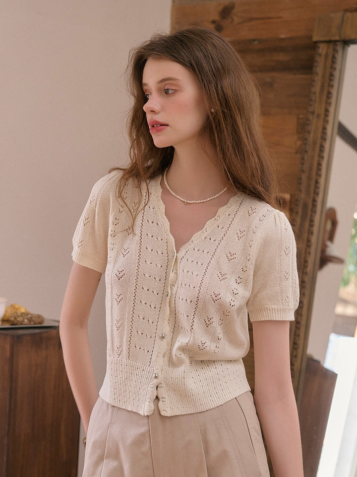 Vita | Strick V-Ausschnitt Cardigan