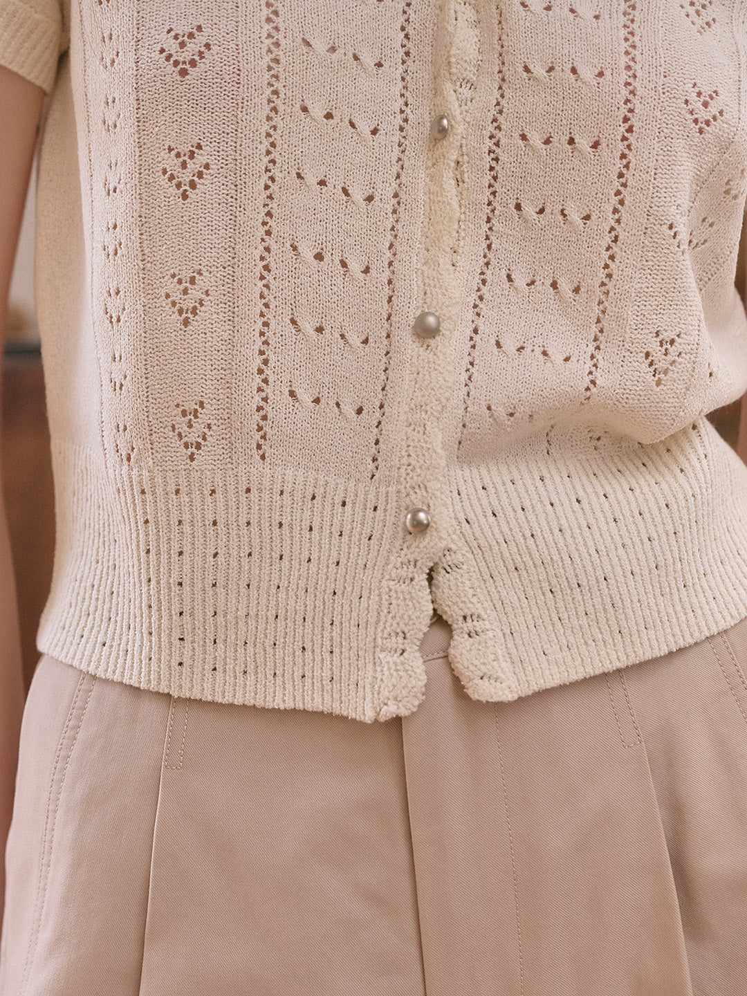 Vita | Strick V-Ausschnitt Cardigan